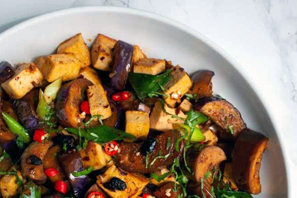 China Tofu with Black Bean Sauce